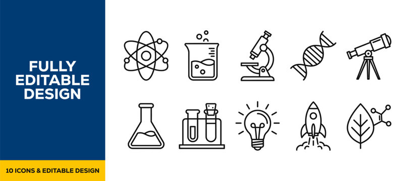 Icon bundle of mathematics geometry and architectural drafting symbols featuring ruler and compass icons in professional minimalist line stroke vector style for engineering study.