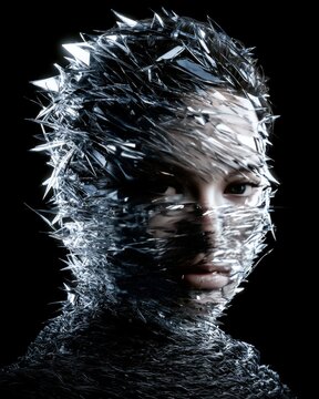 Futuristic Artificial Intelligence Portrait 293
