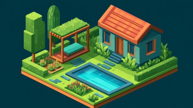Luxury Garden Estate Landscape Design 356