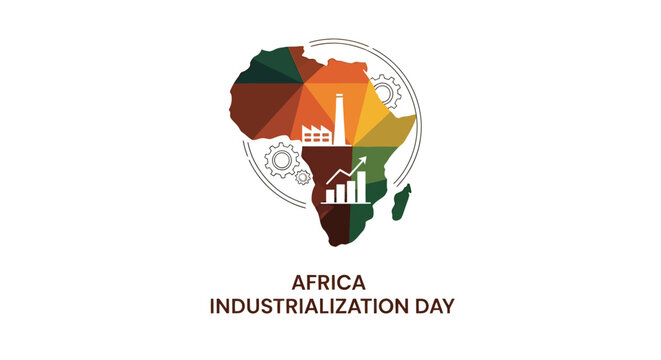 Africa Industrialization Day Logo Design Elements.
