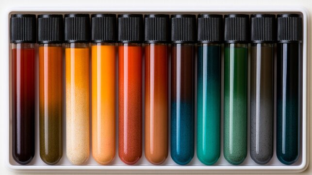Colorful Chemistry Laboratory Glassware 602