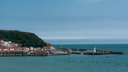 Fototapeta premium beautiful coastline natural view and pier of east coast of England
