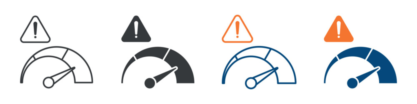 Risk Level Icon Set Multiple Style Collection
