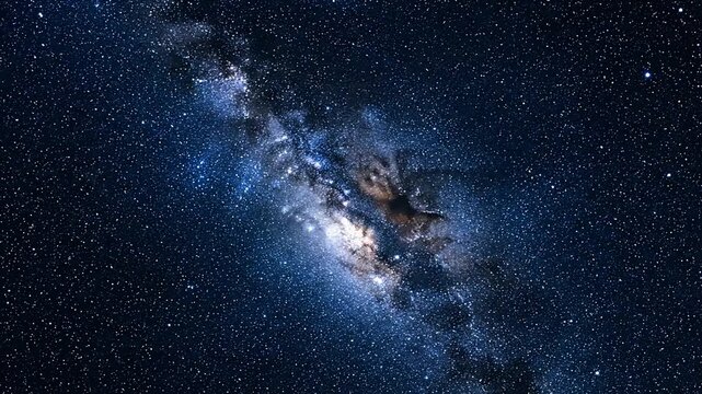 Stunning view of the Milky Way galaxy core a cosmic dust and star-filled celestial expanse in deep space