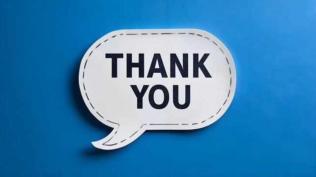 thank you speech bubble