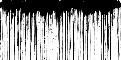 Black ink drips down a white surface, creating a dramatic, abstract texture with a sense of chaos and artistic expression. © Black Art
