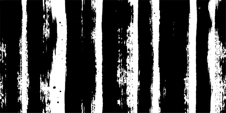 Abstract black and white vertical lines with distressed texture, creating a modern graphic art style that evokes a sense of movement and industrial feel.