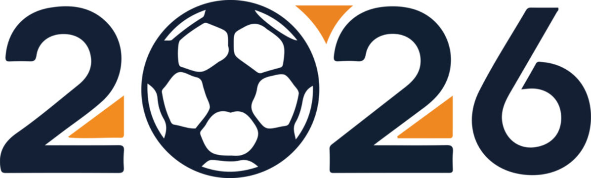2026 soccer world cup logo design concept