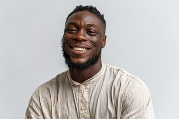 Obraz premium Man smiling happy face portrait