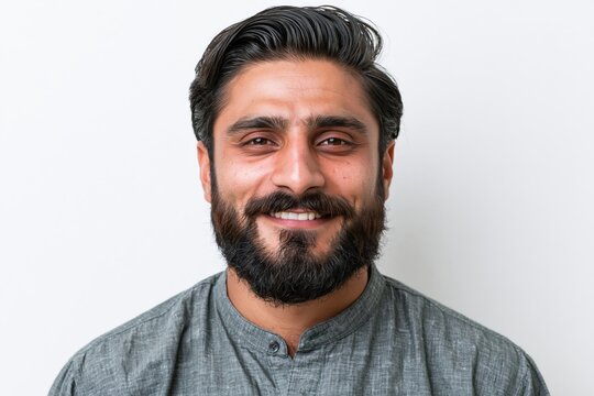Man smiling happy face portrait