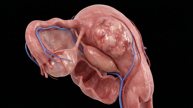 Human Uterus Uterine Fibroid Nodule Model
