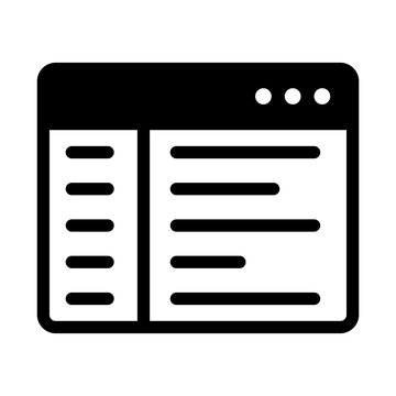 Window workspace software sidebar panel displaying layers structure list.