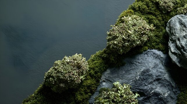 lichen on rock
