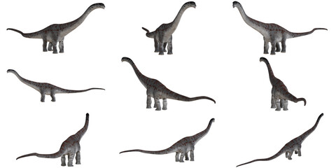 Multiple views of a prehistoric dinosaur model. © Ilie