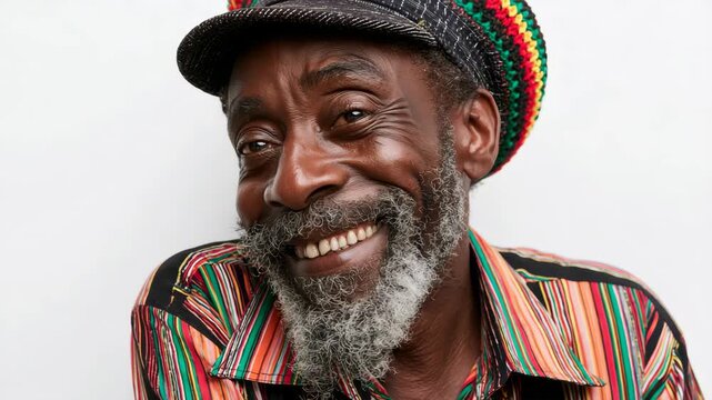 Man smiling happy face portrait