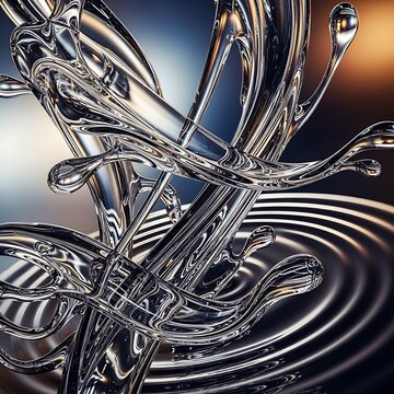 Abstract digital art of glowing wireframe brain structure.