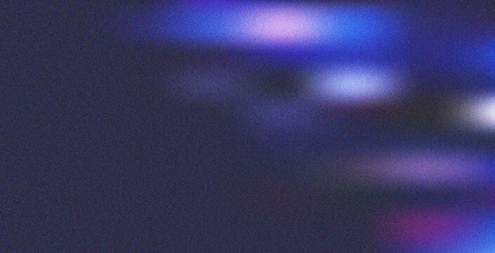 Abstract dark blue and purple grainy gradient with light flares creating a modern blurred texture effect