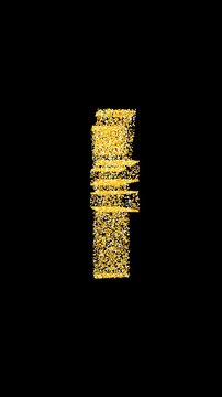 Breathtaking vertical animation of shimmering gold dust forming a Japanese Yen symbol. Ultra-premium overlay optimized for Asian mobile finance content.