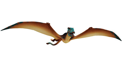 Majestic pterodactyl soaring through the sky. © Ilie
