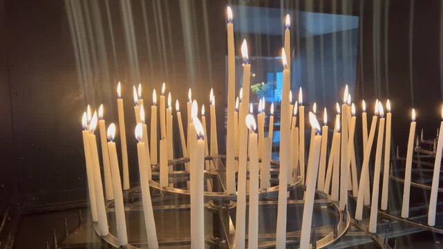 Consecrated bread and wine during a Catholic Mass, symbolizing the Holy Eucharist and the real presence of Christ in a sacred liturgical celebration.