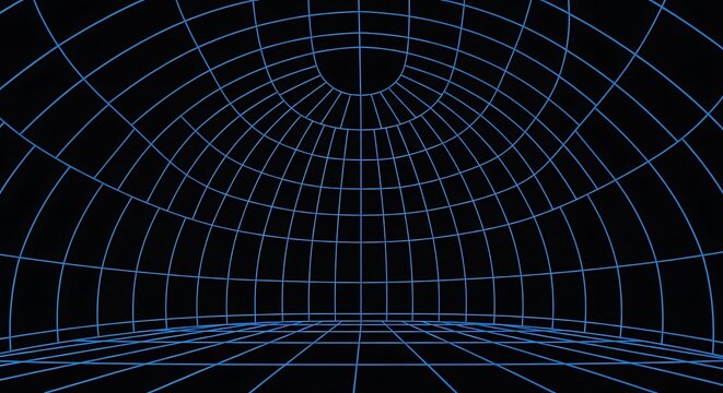 Abstract digital network connection pattern blueprint.