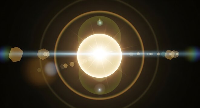 Close-up of a light bulb emitting bright glow.