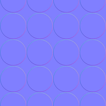 Extra Large Circle Pattern Normal Map for 3D Surface Relief