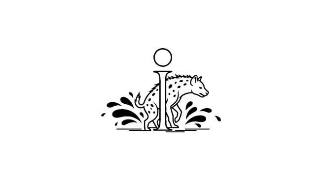 Leopard climbing tree with circular moon design.