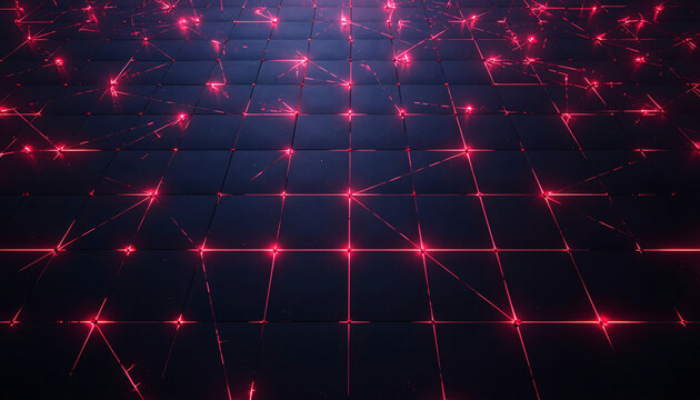 Top View AI Dark Pool Grid Revealing Hidden Liquidity Structure, Institutional Trading Network, Financial Data System Background
