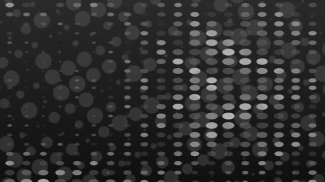 Abstract pixelated light dots pattern dark background