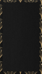 Vintage gatsby frame iPhone wallpaper, dark brown design © Rawpixel.com