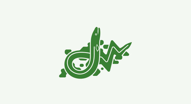 Green DW Logo Design with Leaf Elements.