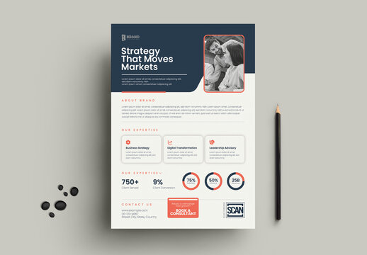 Modern Business Consulting Flyer Template