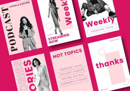 Podcast Story Template Collection
