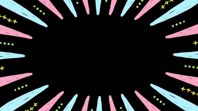 Hand Drawn Radial Lines on alpha channel