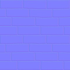 Obraz premium Fine Line Brick Layout Normal Map Surface