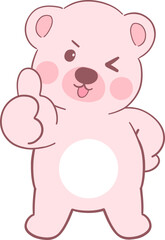 Fototapeta premium Bear Flat Illustration Adorable Character