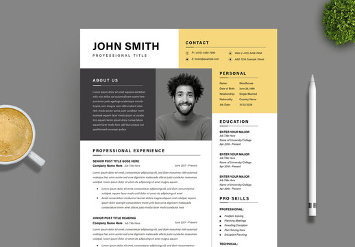 Minimal Resume Layout