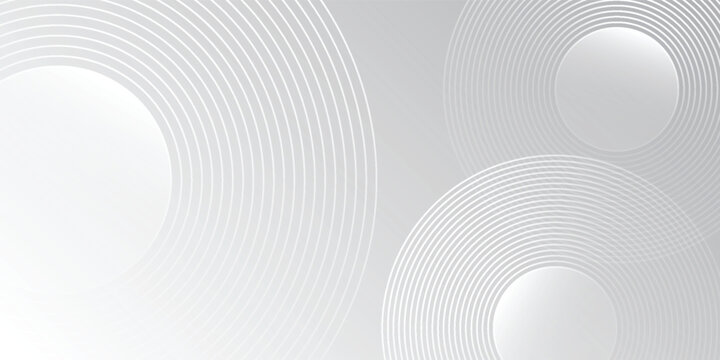 Modern circle and clean light box space vector design background simple abstract modern