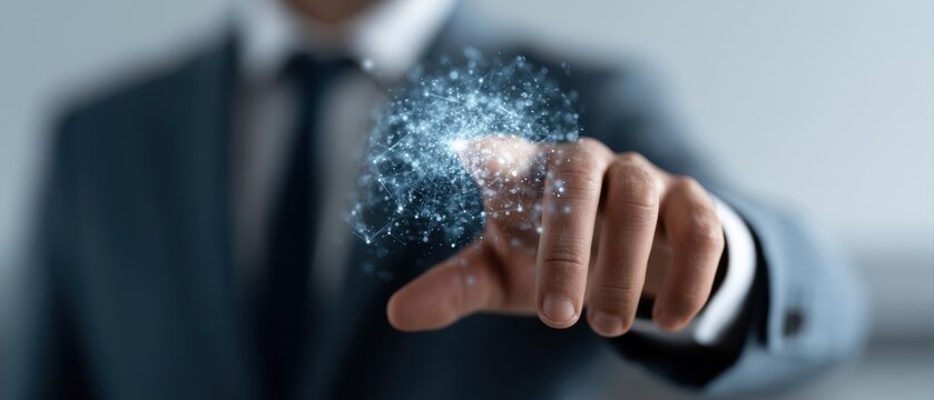 digital transformation concept centered around intelligent data utilization and business optimization