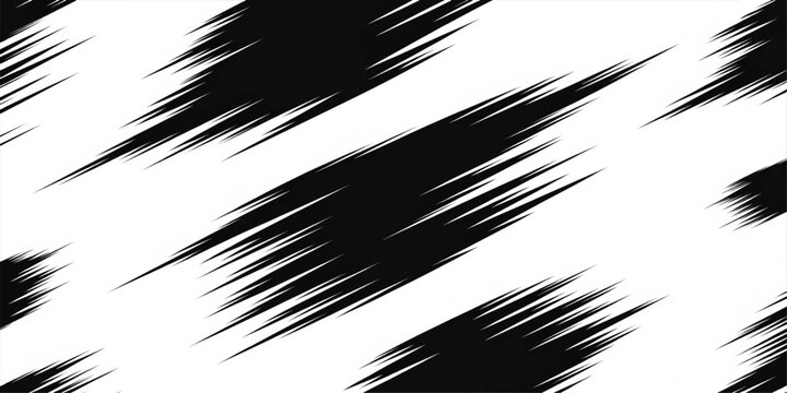 Abstract grunge vector background with ink splashes and feather bird silhouette illustration, nature wing quill plume texture in black artistic design