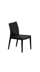 Fototapeta premium Minimalist Black Modern Lounge Chair Illustration