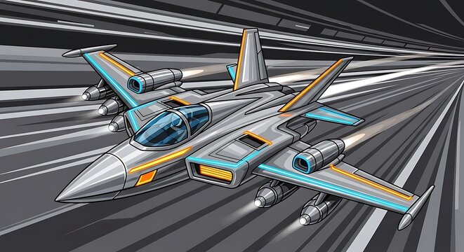 High speed bullet train gliding through modern tunnel.