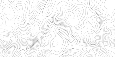 Topographic line contour map background, geographic grid map. Abstract vector illustration. Contour vector map.  © MDSOHEL