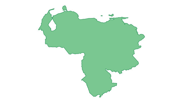 Venezuela outline green