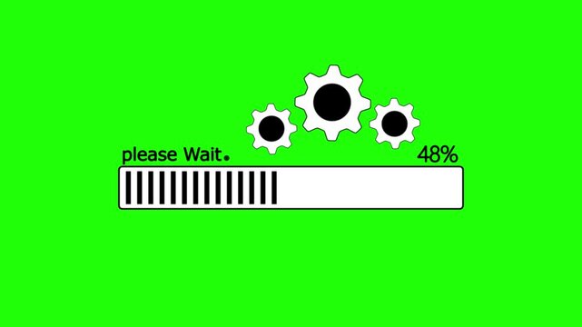 File #: neoconservative update screen with configuring animation saith background