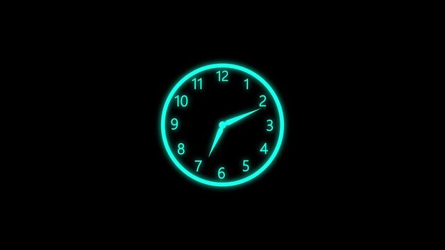 File #: overclocking icon with moving arrows in 12 hour . Stopwatch animation.