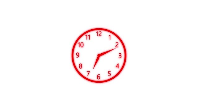 File #: overclocking icon with moving arrows in 12 hour . Stopwatch animation.