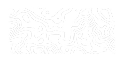Detailed Topographic Contour Line Pattern in Black and White with Natural Landscape Flow Vintage Outdoor Style Terrain Map Texture for Hiking, Camping and Travel Themes © ALAMA