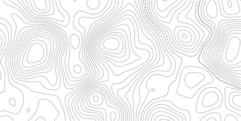 Topographic line contour map background, geographic grid map. Abstract vector illustration. Contour vector map.  © MDSOHEL
